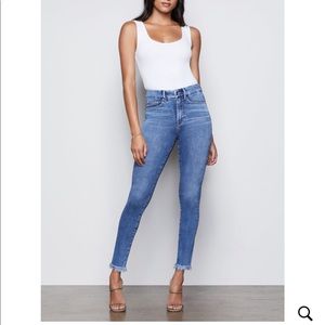Good American Good Legs Fray Hem Jeans